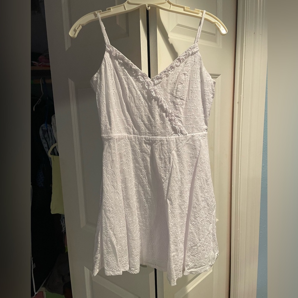 White mini dress